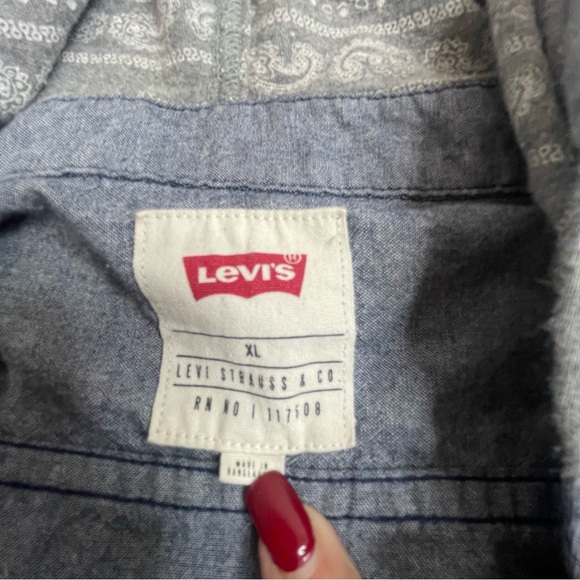 Levi's Blue Hooded Shirt Jacket - Picture 4 of 11